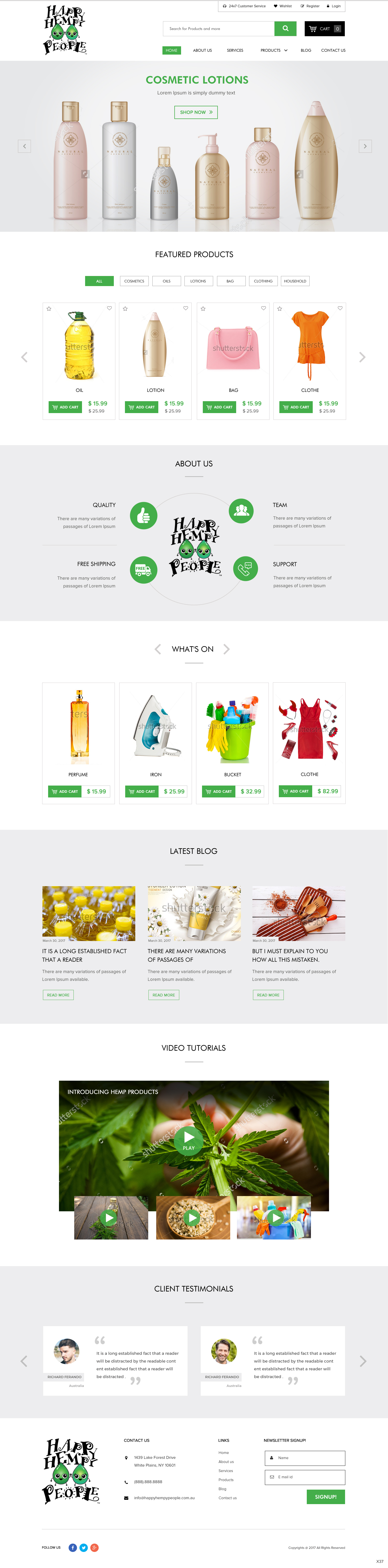 Web Design by pb for Happy Hempy People | Design #14122177