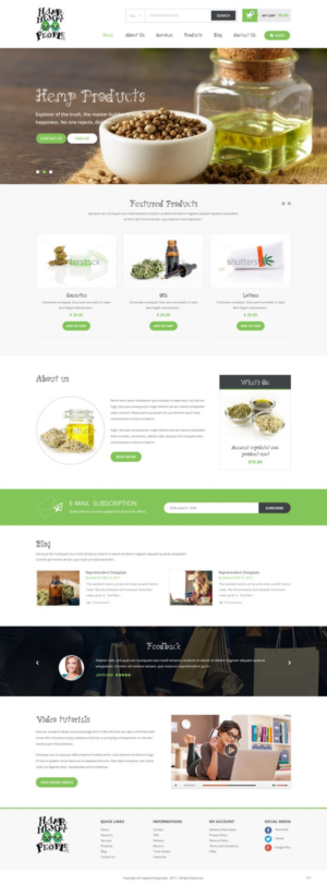 Web Design by pb for Happy Hempy People | Design: #14122179