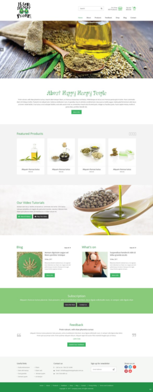 Web-Design von pb für Happy Hempy People | Design: #14122183