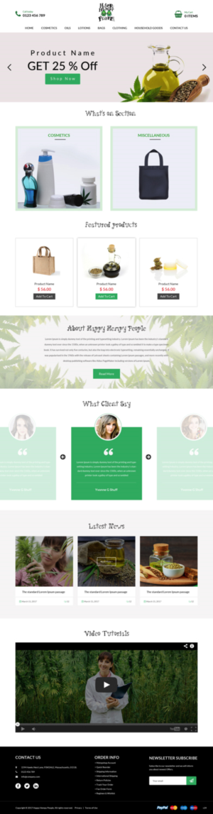 Web-Design von pb für Happy Hempy People | Design: #14122190