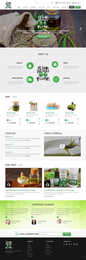 Web-Design von pb für Happy Hempy People | Design: #14145720