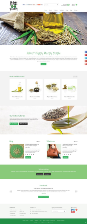 Web-Design von pb für Happy Hempy People | Design: #14145721
