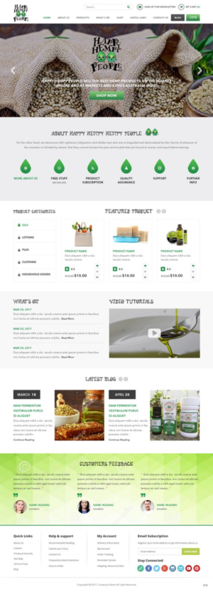 Web-Design von pb für Happy Hempy People | Design: #14185879
