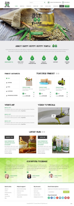 Web-Design von pb für Happy Hempy People | Design: #14191965