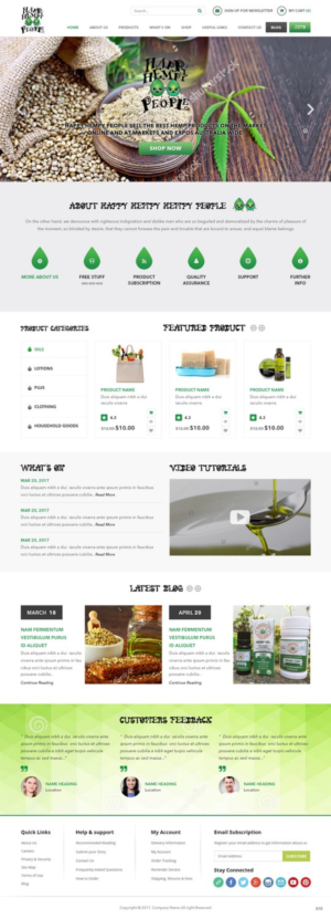 Web-Design von pb für Happy Hempy People | Design: #14191966