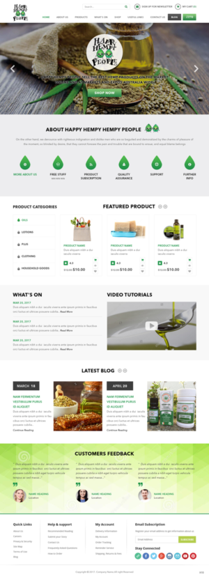 Web-Design von pb für Happy Hempy People | Design: #14243029