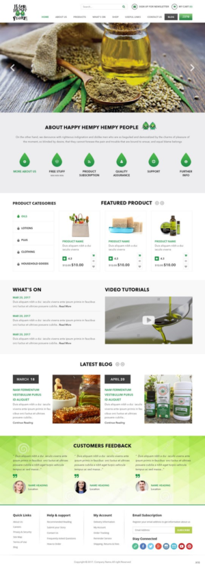 Web-Design von pb für Happy Hempy People | Design: #14327702