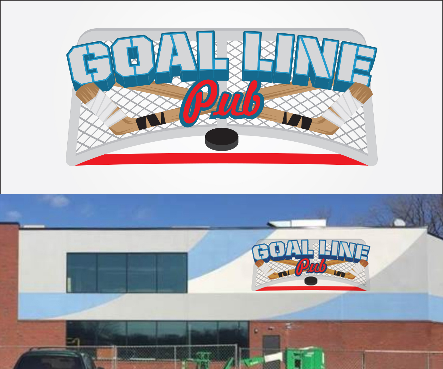 Diseño de Logo por CreativeBaron para Goal Line Pub | Diseño #14103660
