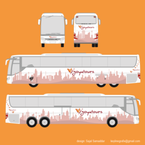 Travel and coach operator needs bus (coach) graphic design.  | Graphic Design by Sajal Samaddar