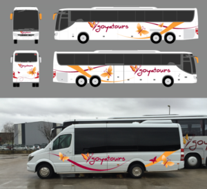 Travel and coach operator needs bus (coach) graphic design.  | Graphic Design by artexalt