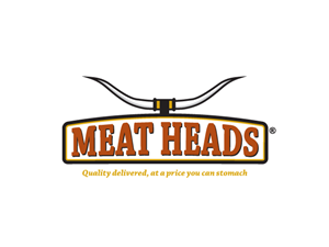 Meat Heads | Logo Design by Buck Tornado