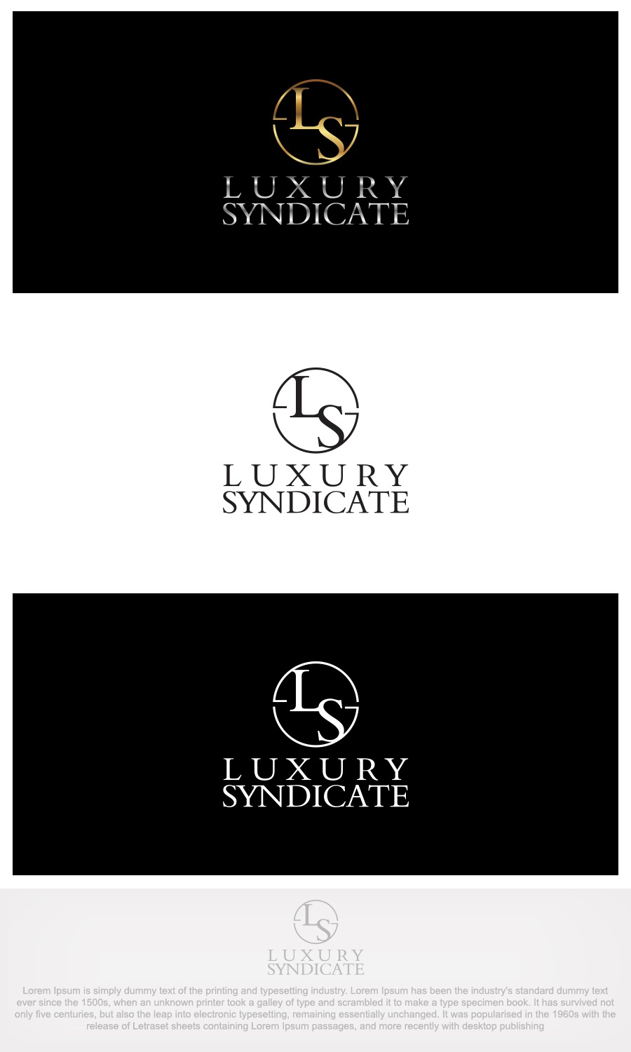 Logo Design by IMD-HUB for Luxury Syndicate | Design: #14127946