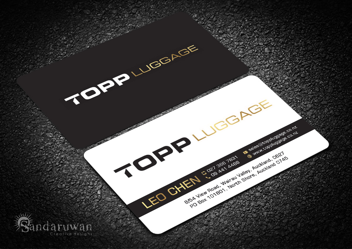 Business Card Design by Sandaruwan for Topp Luggage | Design #14111513