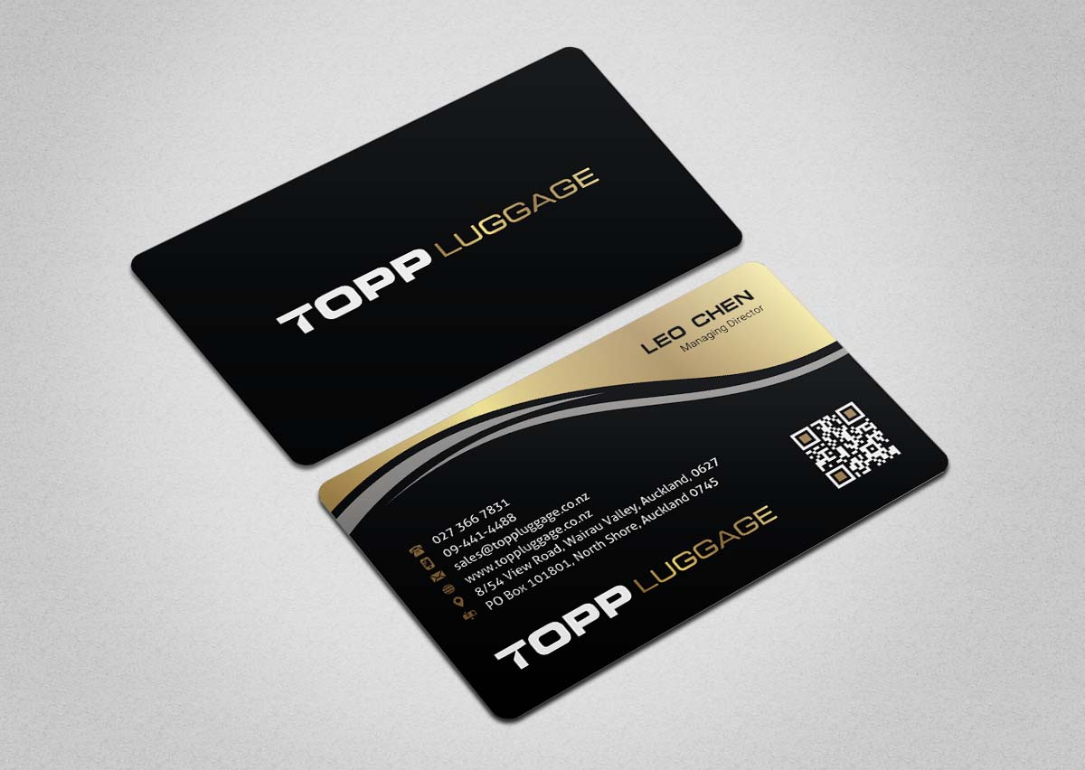 Business Card Design by INDIAN_Ashok for Topp Luggage | Design #14203110
