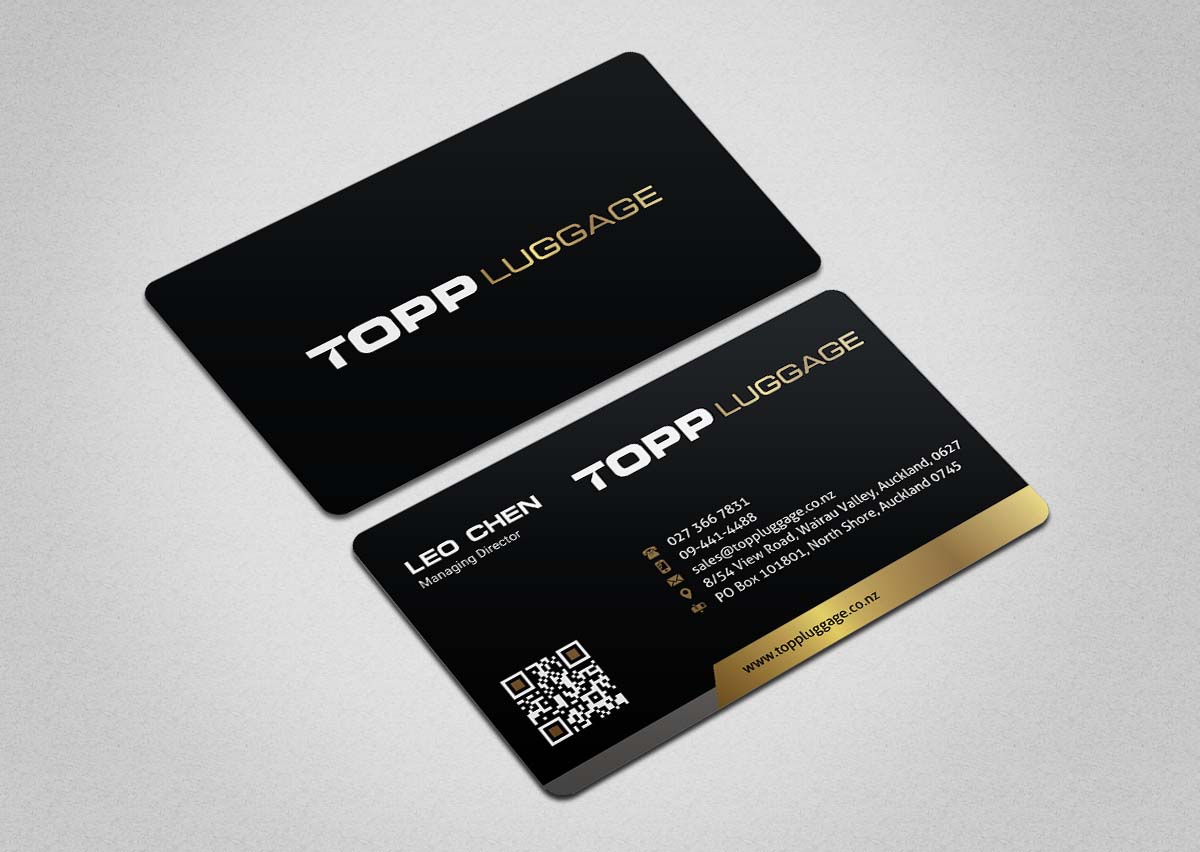Business Card Design by INDIAN_Ashok for Topp Luggage | Design #14203111