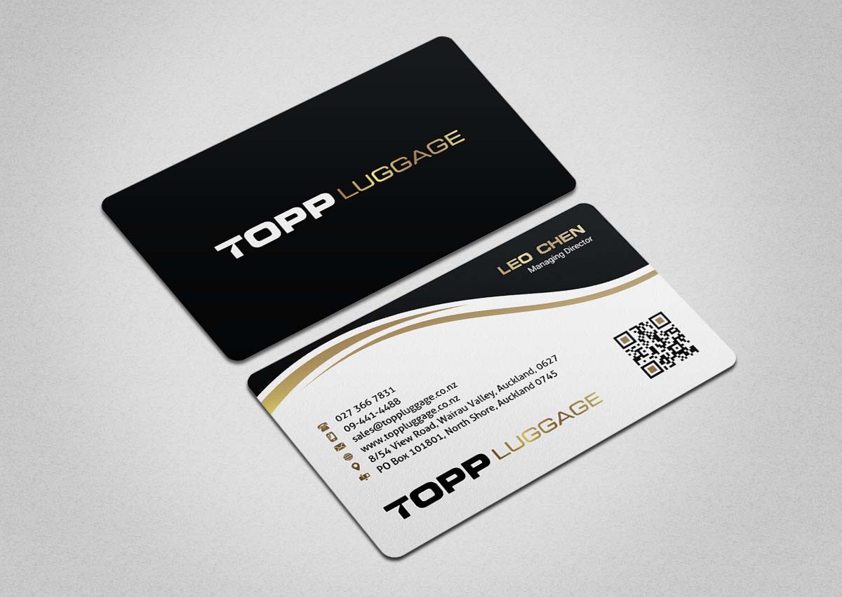 Business Card Design by INDIAN_Ashok for Topp Luggage | Design #14203117