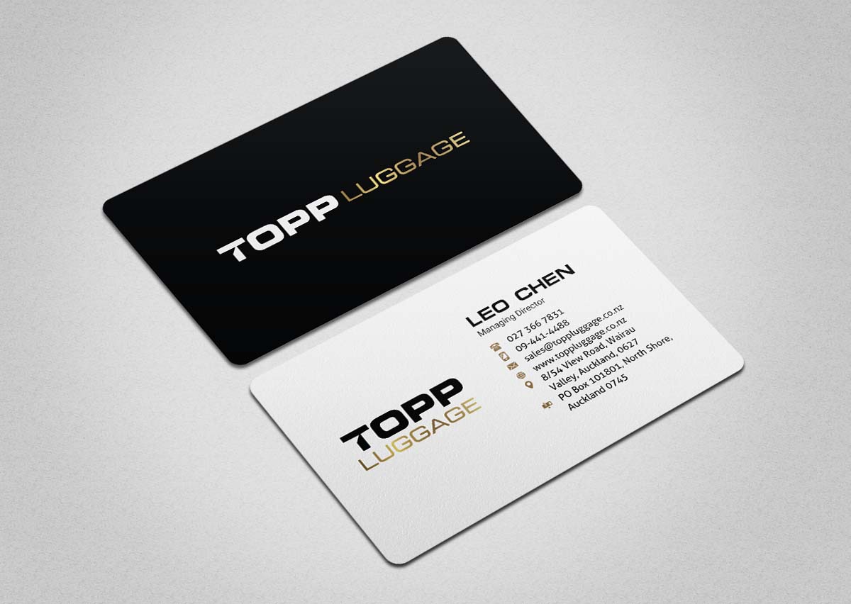 Business Card Design by INDIAN_Ashok for Topp Luggage | Design #14203120