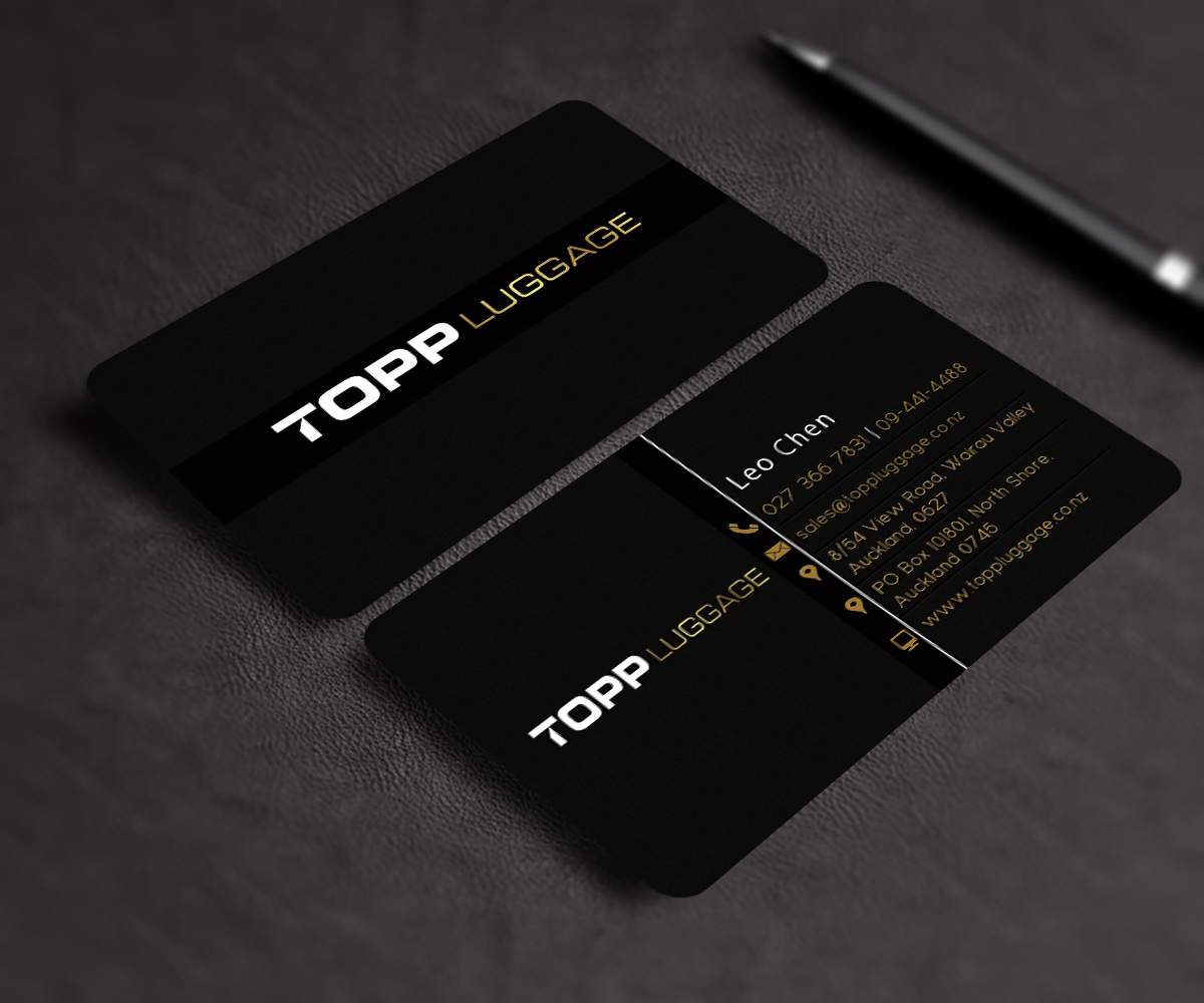 Business Card Design by Stream Graphics for Topp Luggage | Design #14217033