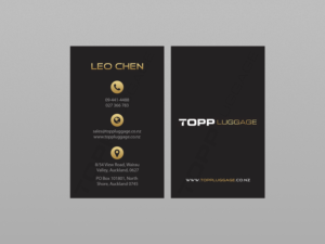 Business Card Design by Creations Box 2015 for Topp Luggage | Design: #14122527