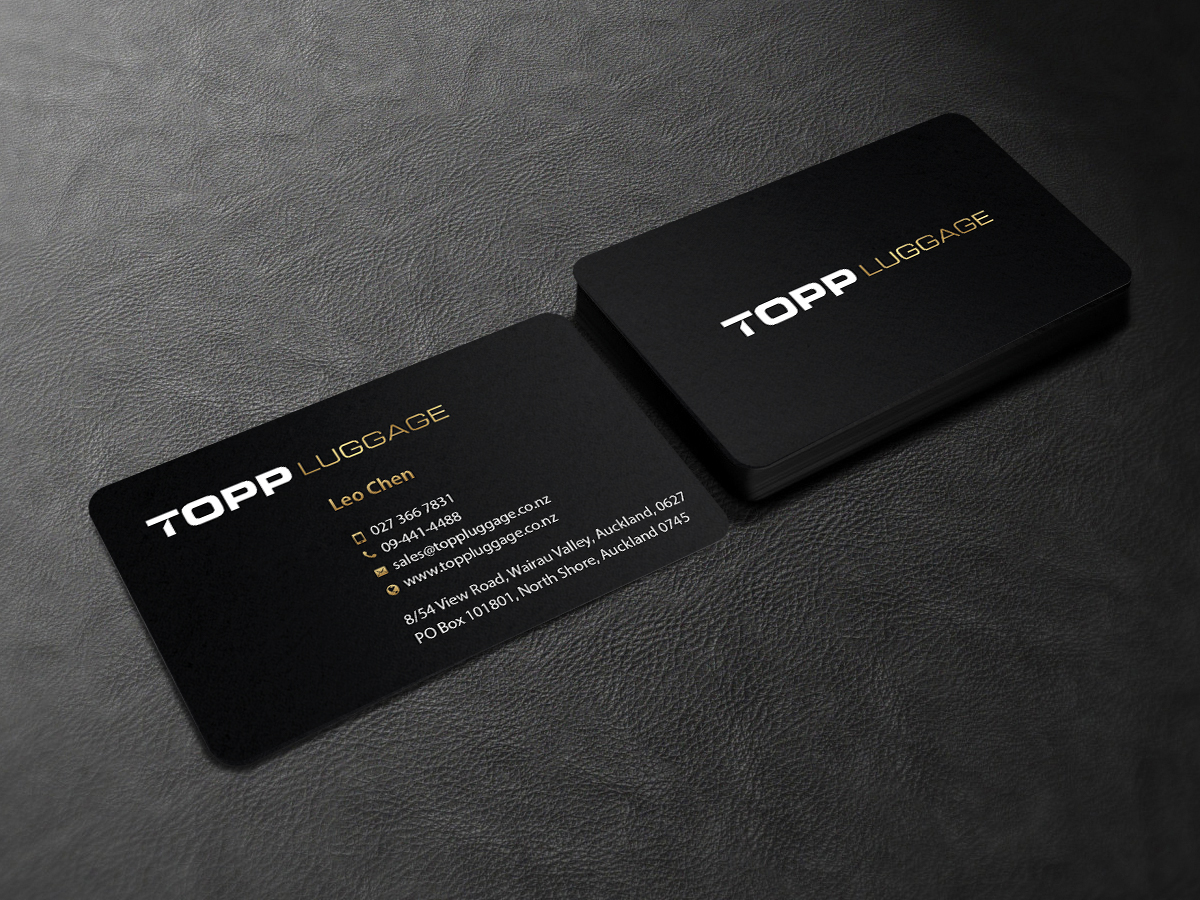 Business Card Design by Creations Box 2015 for Topp Luggage | Design #14122532