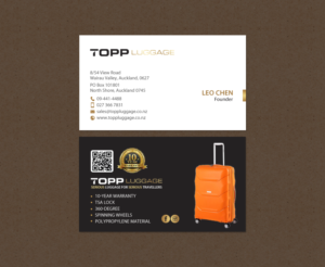 Business Card Design by chandrayaan.creative for Topp Luggage | Design: #14138823