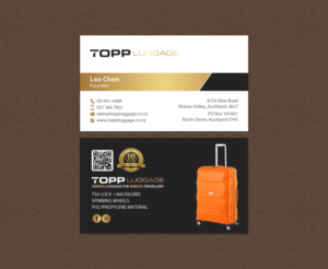Business Card Design by chandrayaan.creative for Topp Luggage | Design: #14138835