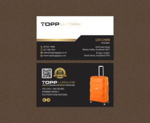 Business Card Design by chandrayaan.creative for Topp Luggage | Design: #14138849