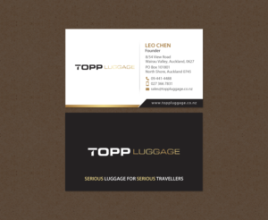 Business Card Design by chandrayaan.creative for Topp Luggage | Design: #14138851