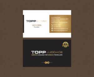 Business Card Design by chandrayaan.creative for Topp Luggage | Design: #14138863