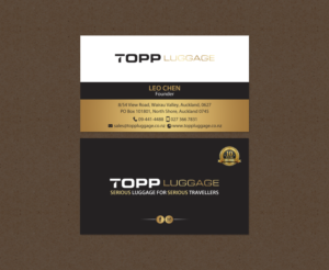 Business Card Design by chandrayaan.creative for Topp Luggage | Design: #14138881