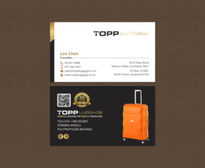 Business Card Design by chandrayaan.creative for Topp Luggage | Design: #14138887