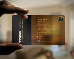 Business Card Design by chandrayaan.creative for Topp Luggage | Design: #14138889