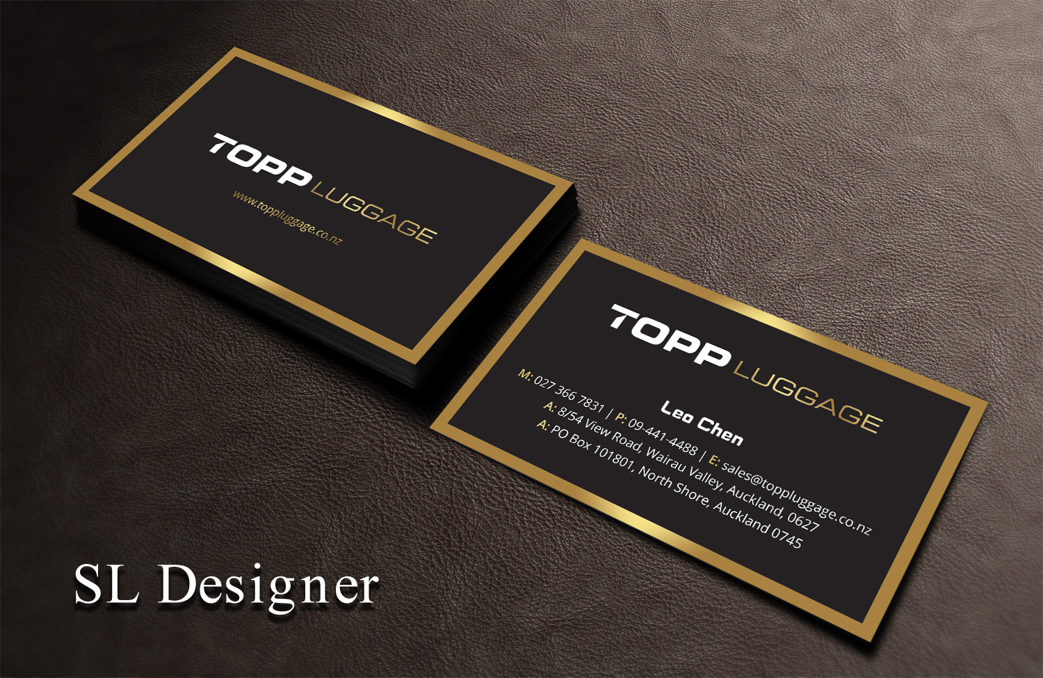 Business Card Design by SL Designer for Topp Luggage | Design #14111244