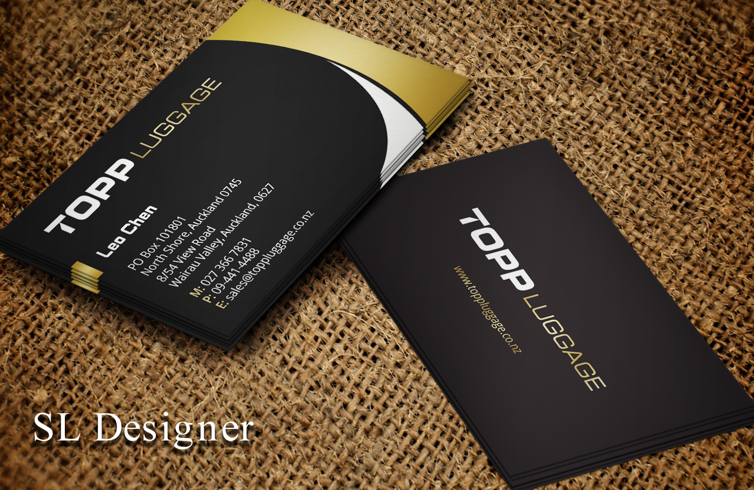 Business Card Design by SL Designer for Topp Luggage | Design #14119842