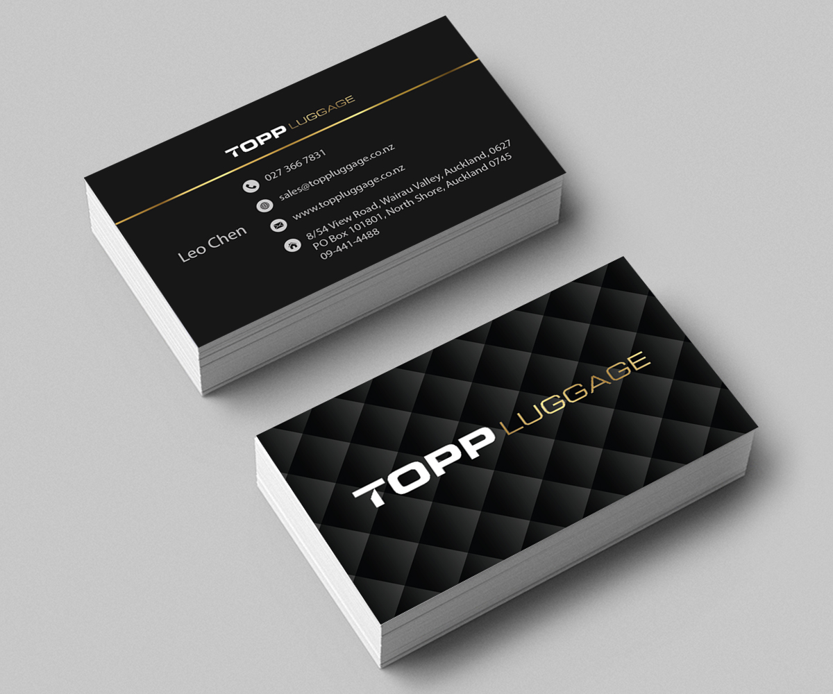 Business Card Design by M6G for Topp Luggage | Design #14111199