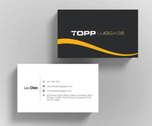 Business Card Design by M6G for Topp Luggage | Design: #14190312