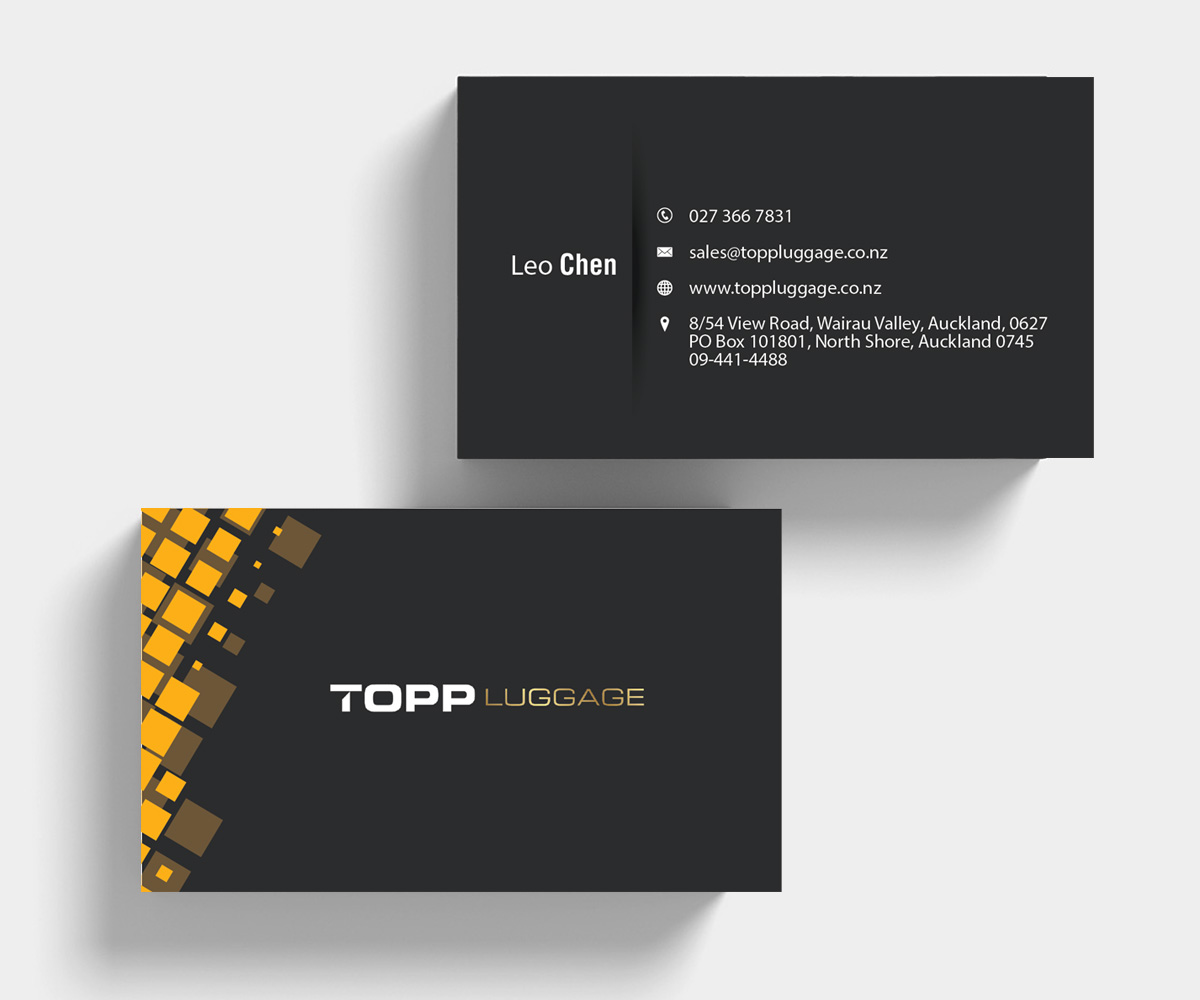 Business Card Design by M6G for Topp Luggage | Design #14190331