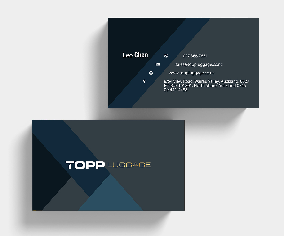 Business Card Design by M6G for Topp Luggage | Design #14200853
