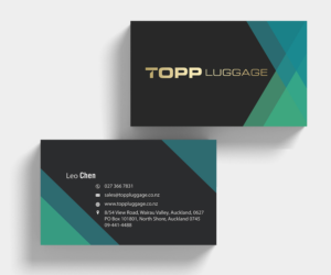 Business Card Design by M6G for Topp Luggage | Design: #14201883