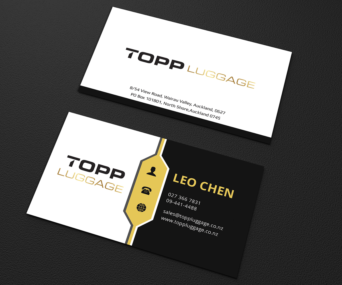 Business Card Design by Graphic Flame for Topp Luggage | Design #14130953