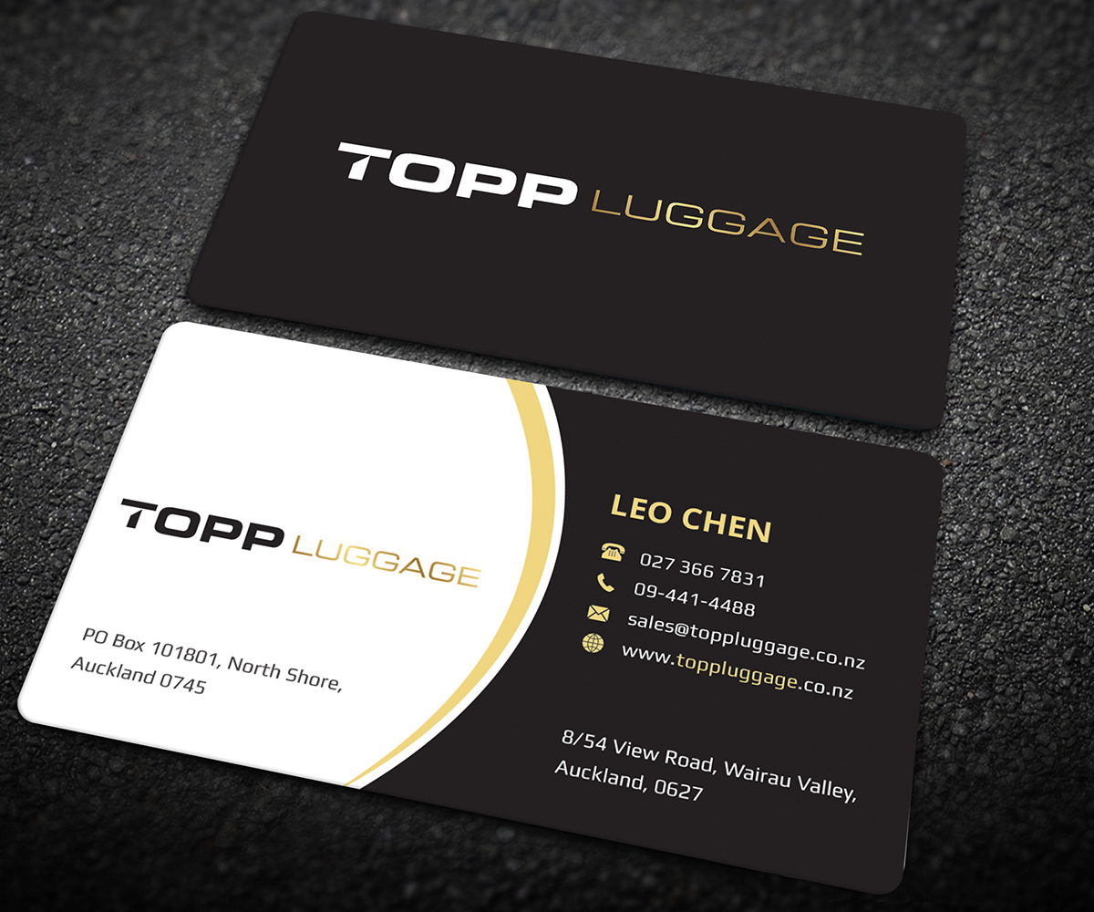 Business Card Design by Graphic Flame for Topp Luggage | Design #14130954