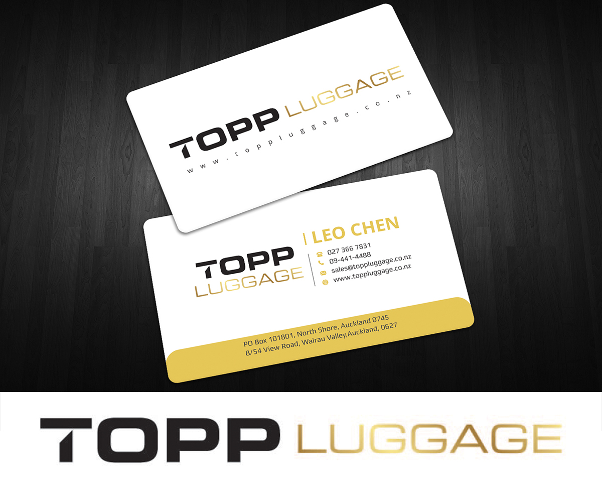 Business Card Design by Graphic Flame for Topp Luggage | Design #14138680