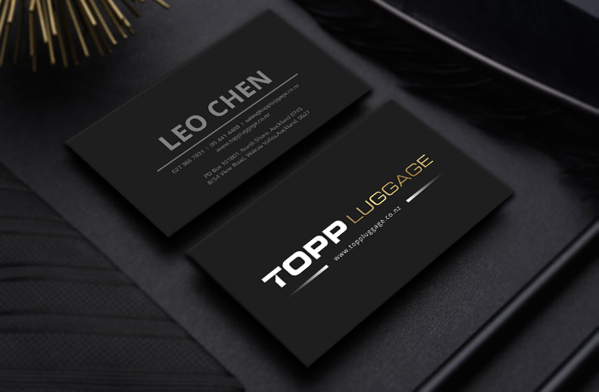 Business Card Design by Graphic Flame for Topp Luggage | Design #14138681