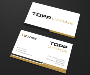 Business Card Design by Graphic Flame for Topp Luggage | Design: #14138685