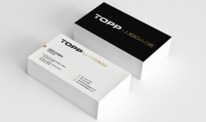 Business Card Design by Sarah Mathews for Topp Luggage | Design: #14109446