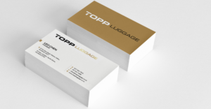 Business Card Design by Sarah Mathews for Topp Luggage | Design: #14109448