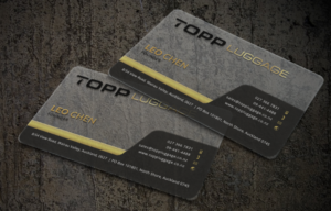 Business Card Design by Sarah Mathews for Topp Luggage | Design: #14180636