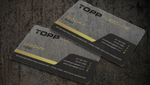 Business Card Design by Sarah Mathews for Topp Luggage | Design: #14194334