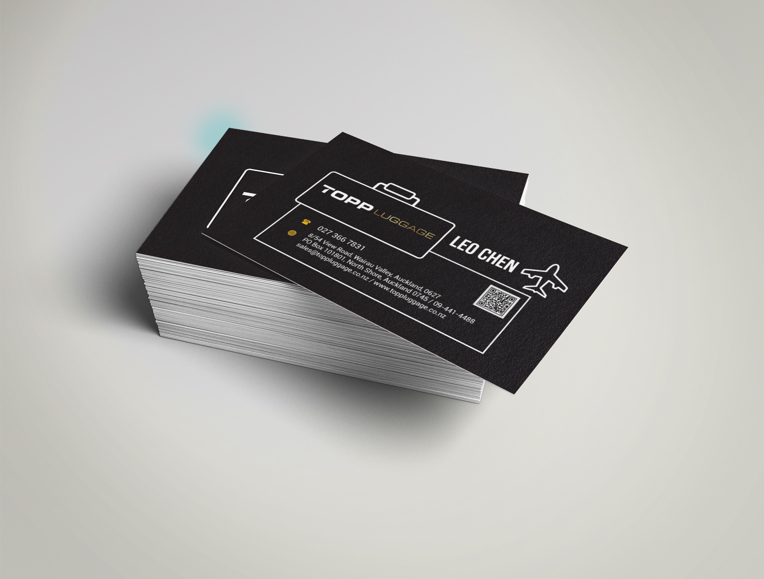Business Card Design by mefiloglu for Topp Luggage | Design #14179780