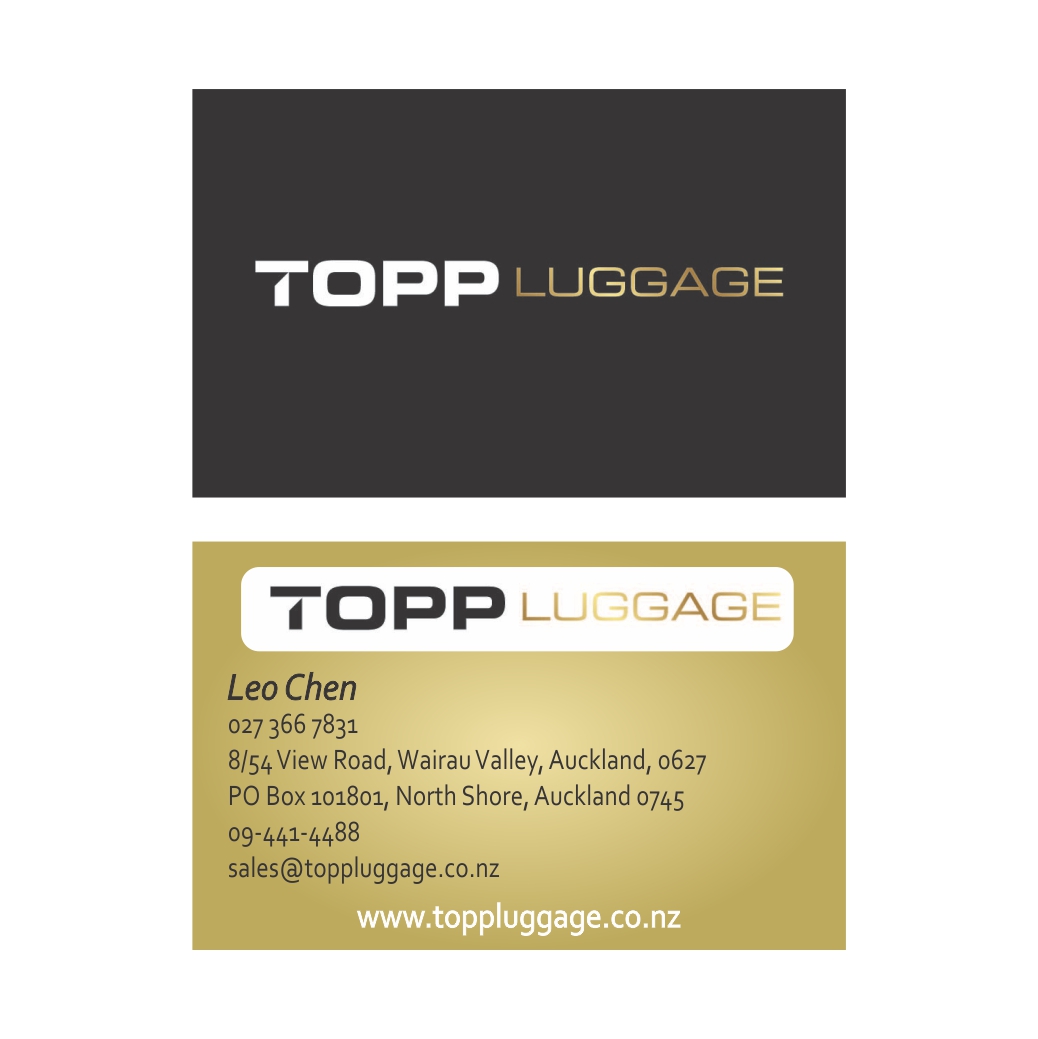 Business Card Design by Kaká Santos for Topp Luggage | Design #14180556